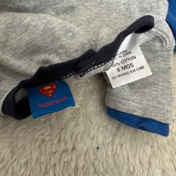 Superman Outfit Baby Boy 6 Months T Shirt Bloomers Shorties - Picture 6 of 7